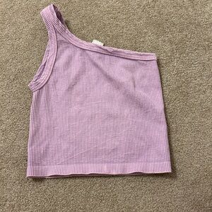 one shoulder tank top